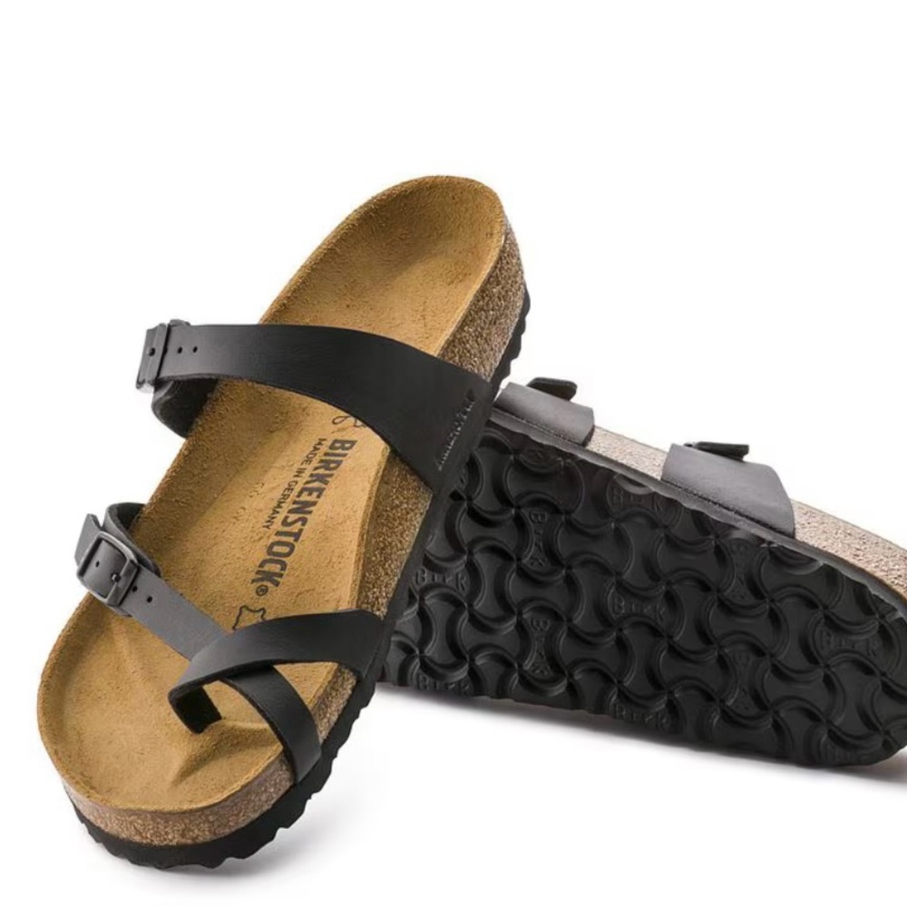 Birkenstock Mayari Birko-Flor sandals Black men’s size 7 women Sz 9